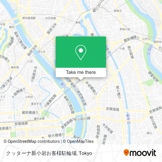 クッターナ新小岩お客様駐輪場 map