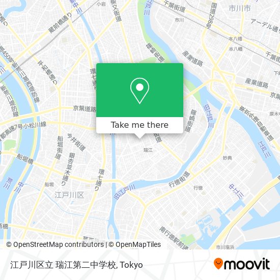 江戸川区立 瑞江第二中学校 map