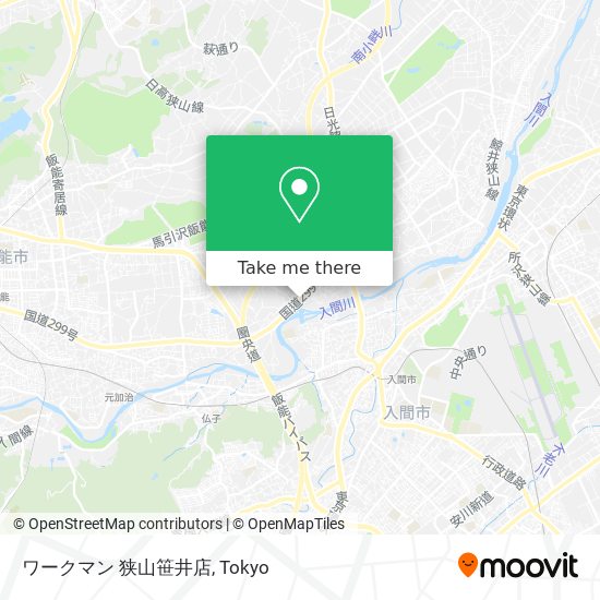 ワークマン 狭山笹井店 map