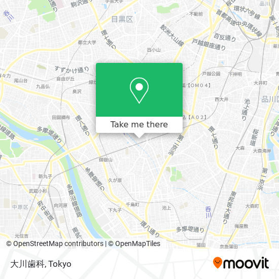 大川歯科 map