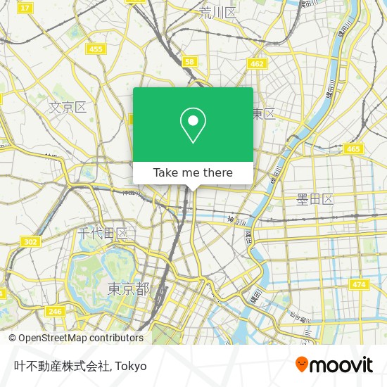 叶不動産株式会社 map