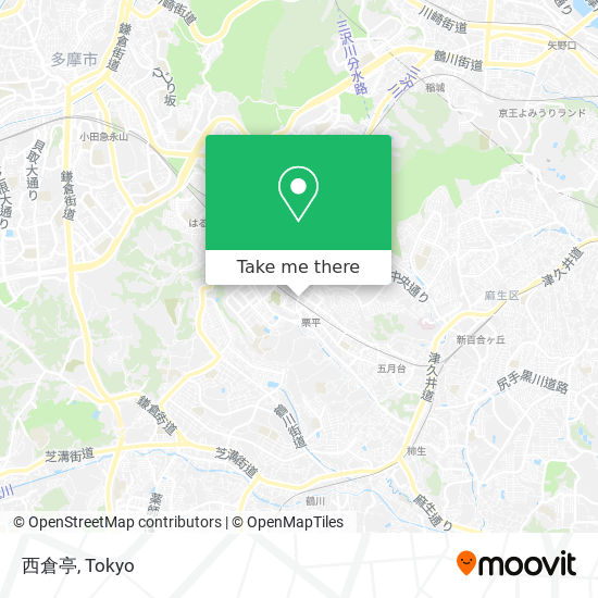 西倉亭 map