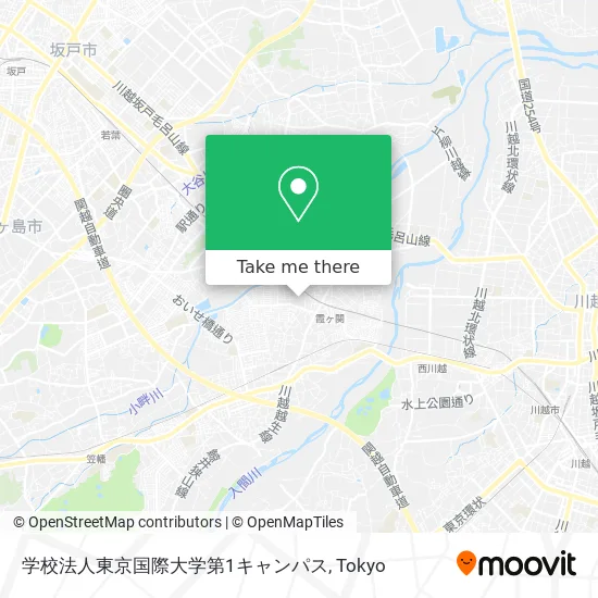 学校法人東京国際大学第1キャンパス map