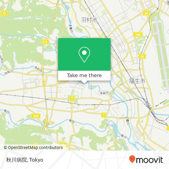 秋川病院 map
