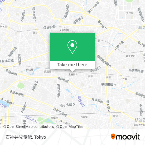 石神井児童館 map