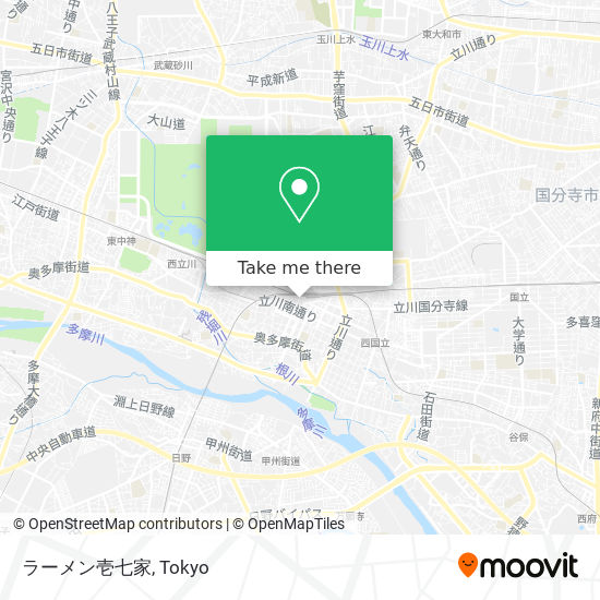 ラーメン壱七家 map