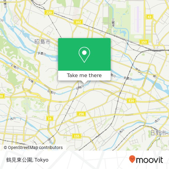 鶴見東公園 map