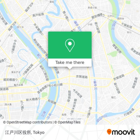 江戸川区役所 map