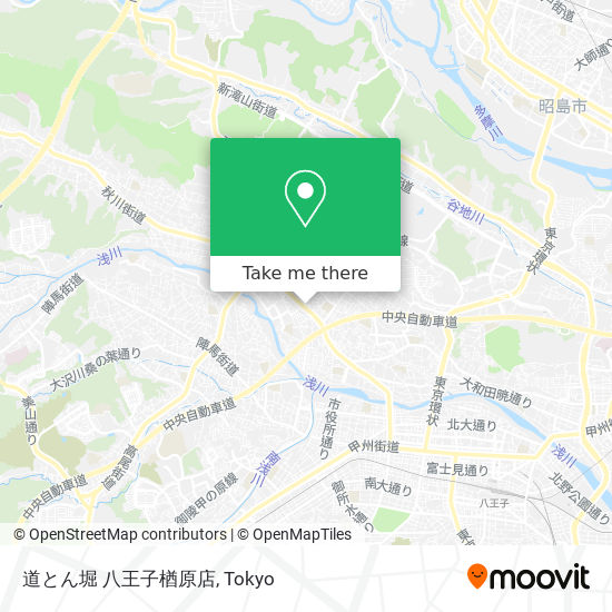 道とん堀 八王子楢原店 map