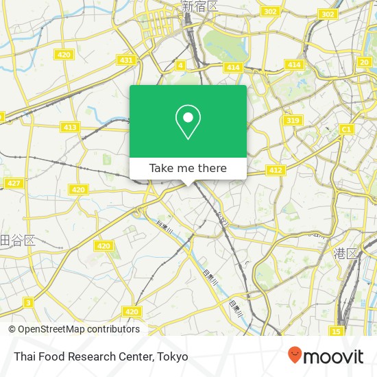 Thai Food Research Center map