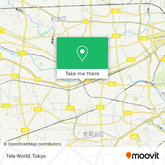 Tele World map