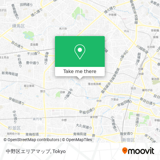 中野区エリアマップ map