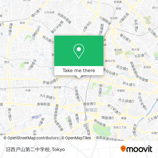 旧西戸山第二中学校 map