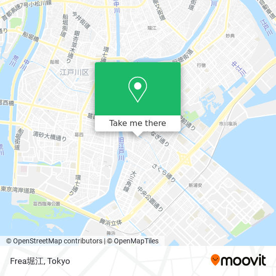 Frea堀江 map