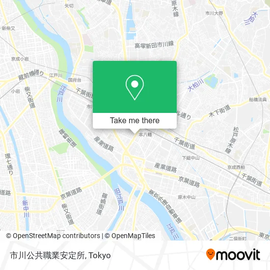 市川公共職業安定所 map