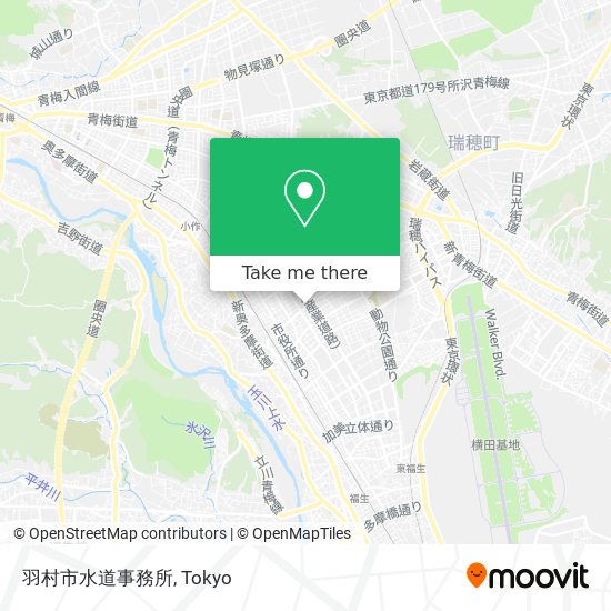 羽村市水道事務所 map