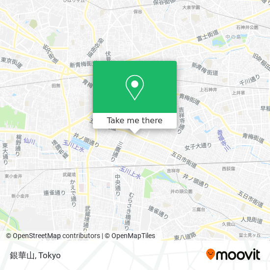 銀華山 map