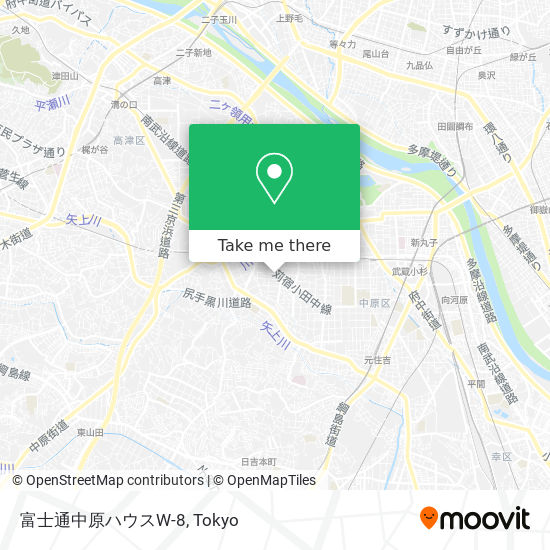 富士通中原ハウスW-8 map