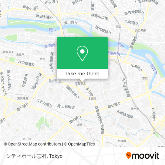 シティホール志村 map