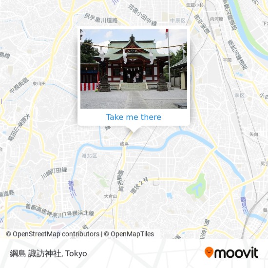綱島 諏訪神社 map