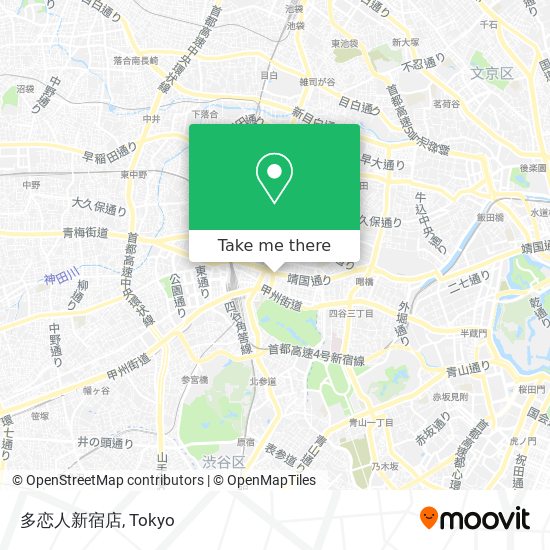 多恋人新宿店 map