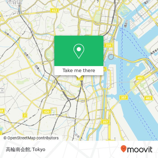 高輪南会館 map