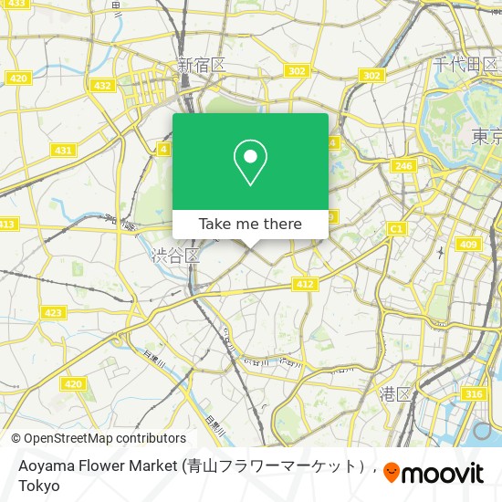 Aoyama Flower Market map