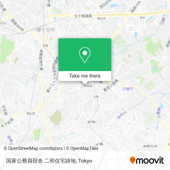 国家公務員宿舎 二和住宅跡地 map