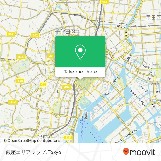 銀座エリアマップ map