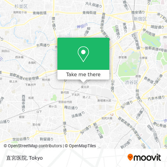 直宮医院 map