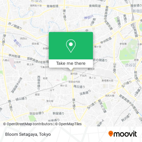 Bloom Setagaya map