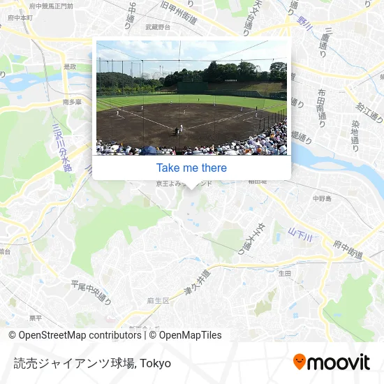 Yomiuri Giants Stadium map