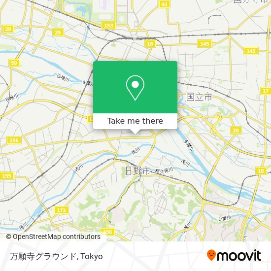 万願寺グラウンド map