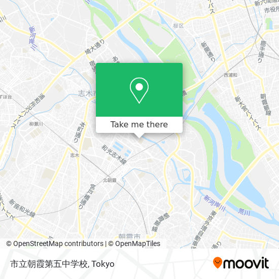 市立朝霞第五中学校 map