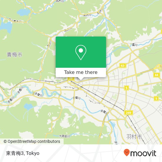 東青梅3 map