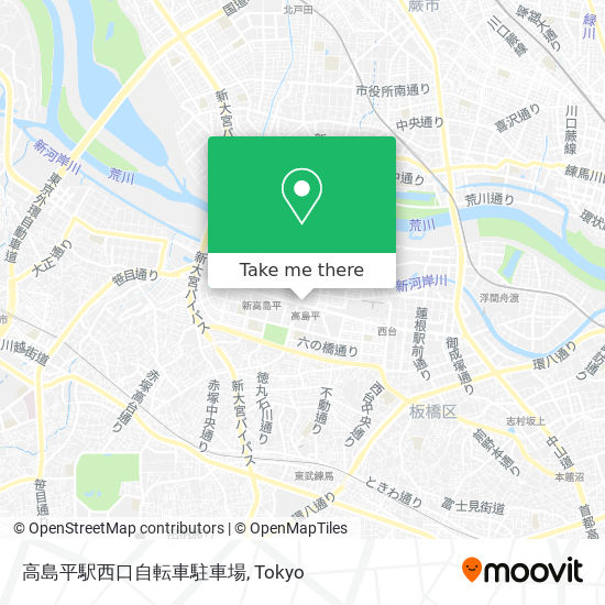 高島平駅西口自転車駐車場 map