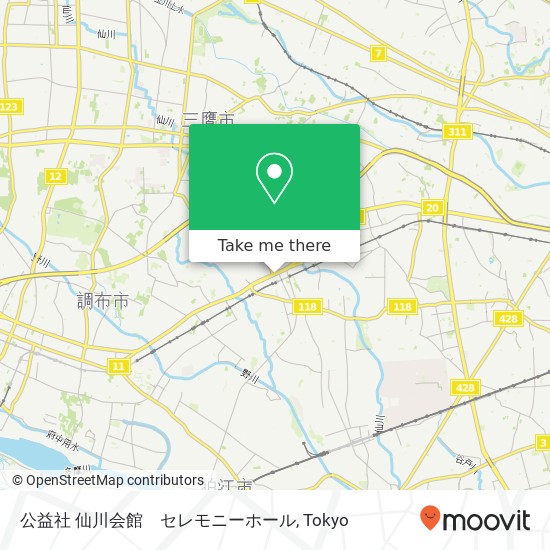 公益社 仙川会館　セレモニーホール map