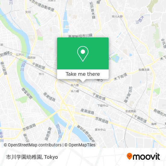 市川学園幼稚園 map