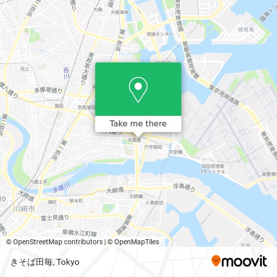 きそば田毎 map