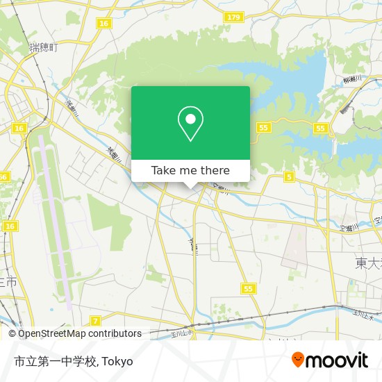 市立第一中学校 map