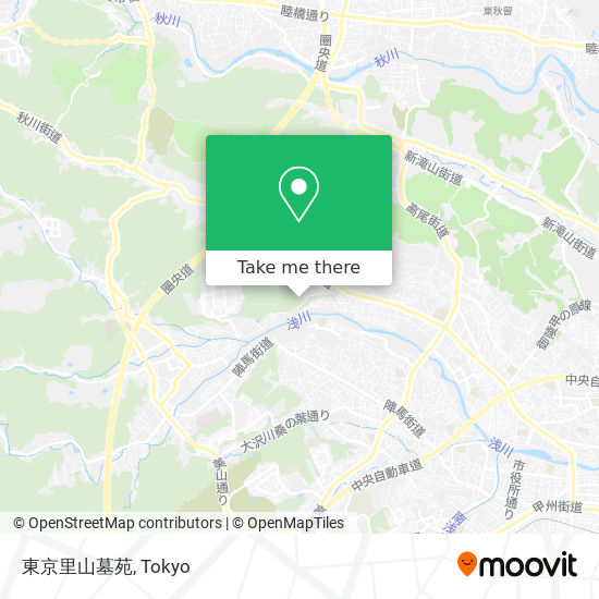 東京里山墓苑 map