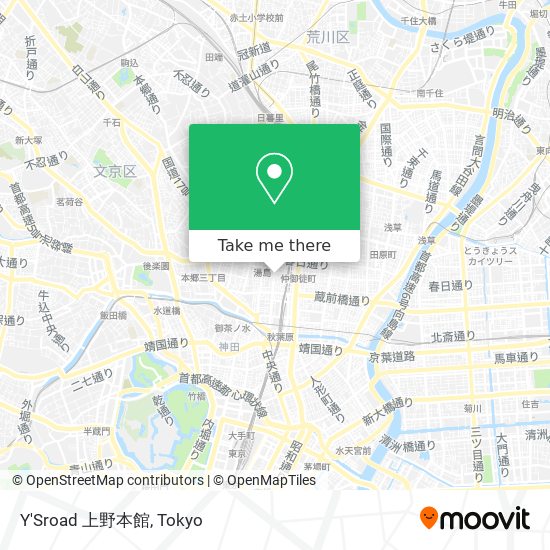 Y'Sroad 上野本館 map