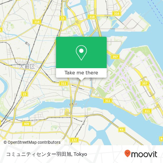 コミュニティセンター羽田旭 map