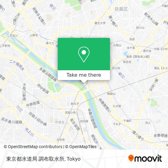 東京都水道局 調布取水所 map
