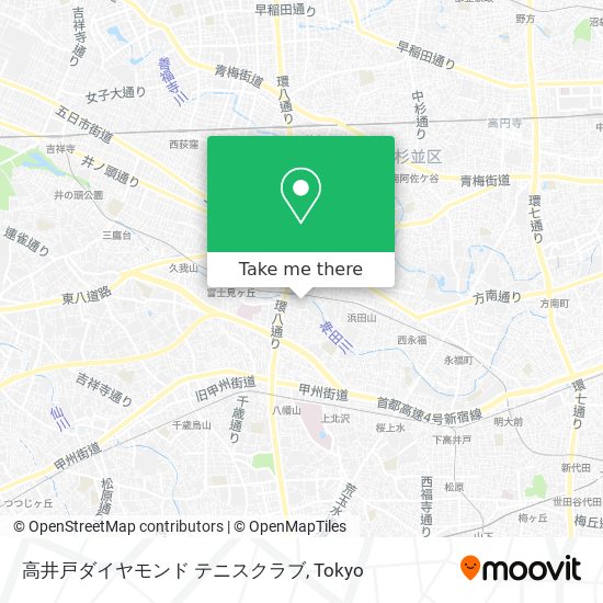 高井戸ダイヤモンド テニスクラブ map