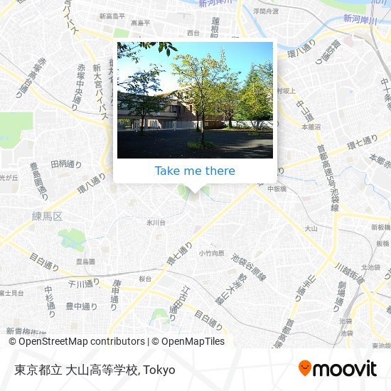 東京都立 大山高等学校 map