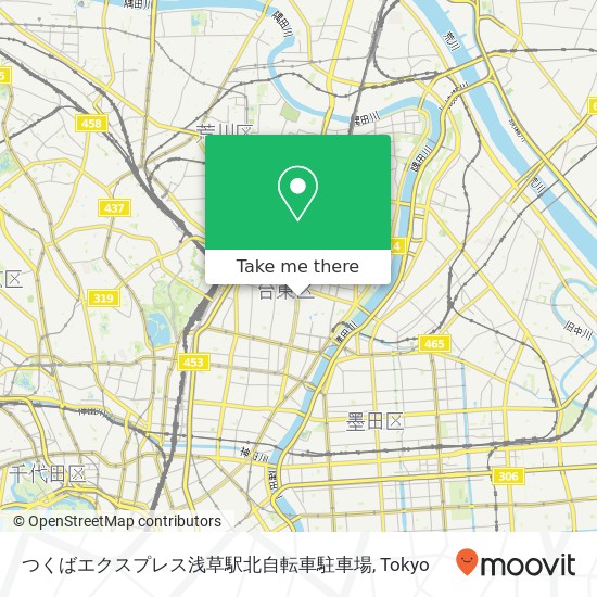 つくばエクスプレス浅草駅北自転車駐車場 map