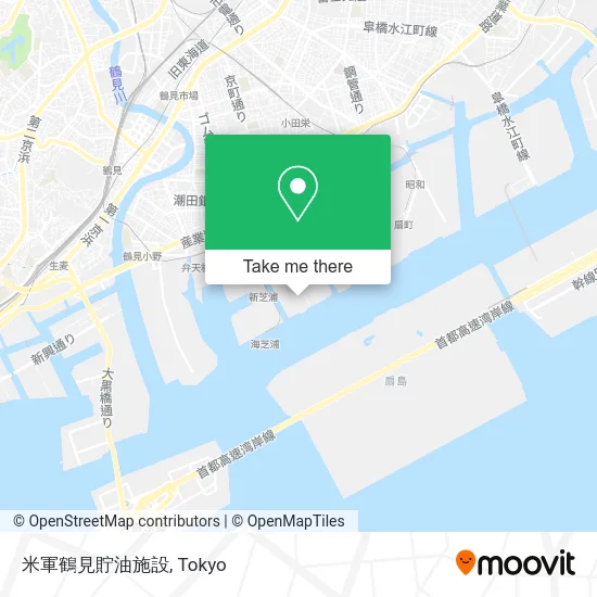 US Military Tsurumi Oil Storage Facility map