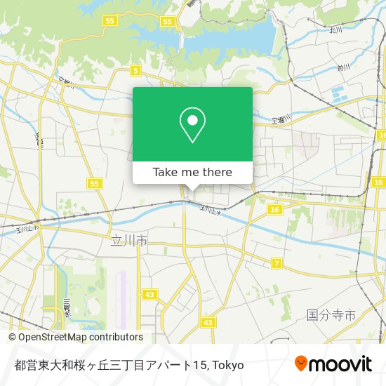 都営東大和桜ヶ丘三丁目アパート15 map