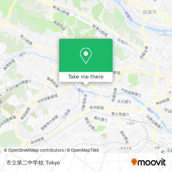 市立第二中学校 map